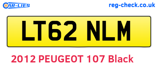 LT62NLM are the vehicle registration plates.