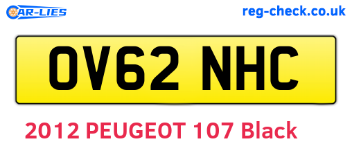 OV62NHC are the vehicle registration plates.