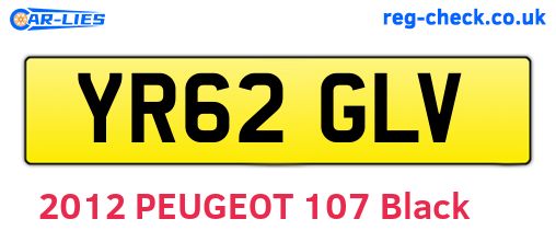 YR62GLV are the vehicle registration plates.