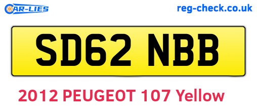 SD62NBB are the vehicle registration plates.