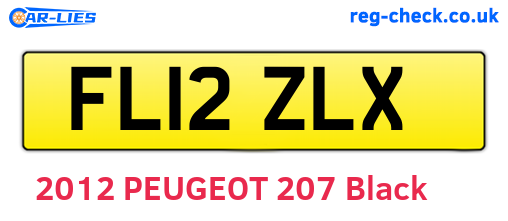 FL12ZLX are the vehicle registration plates.