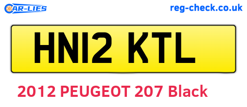 HN12KTL are the vehicle registration plates.