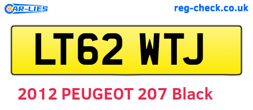 LT62WTJ are the vehicle registration plates.
