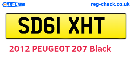 SD61XHT are the vehicle registration plates.