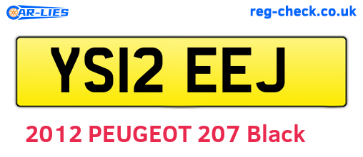 YS12EEJ are the vehicle registration plates.