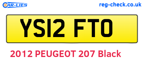 YS12FTO are the vehicle registration plates.