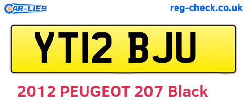 YT12BJU are the vehicle registration plates.
