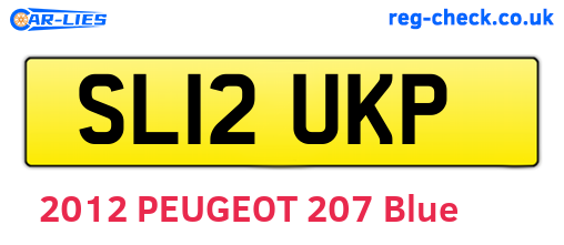 SL12UKP are the vehicle registration plates.
