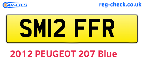 SM12FFR are the vehicle registration plates.
