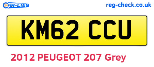 KM62CCU are the vehicle registration plates.