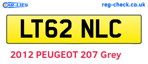 LT62NLC are the vehicle registration plates.