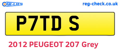 P7TDS are the vehicle registration plates.