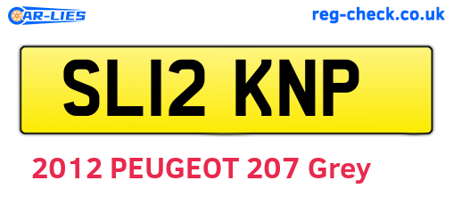 SL12KNP are the vehicle registration plates.