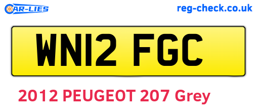WN12FGC are the vehicle registration plates.