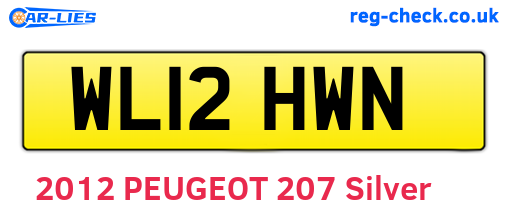 WL12HWN are the vehicle registration plates.