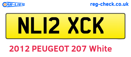 NL12XCK are the vehicle registration plates.