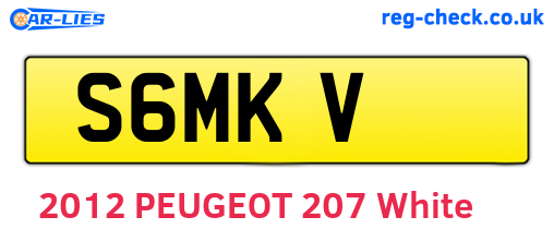 S6MKV are the vehicle registration plates.
