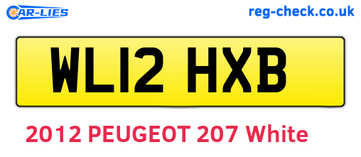 WL12HXB are the vehicle registration plates.