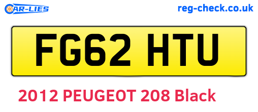FG62HTU are the vehicle registration plates.
