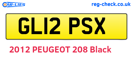 GL12PSX are the vehicle registration plates.