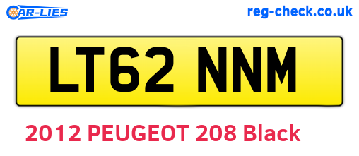 LT62NNM are the vehicle registration plates.