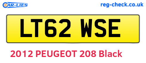 LT62WSE are the vehicle registration plates.