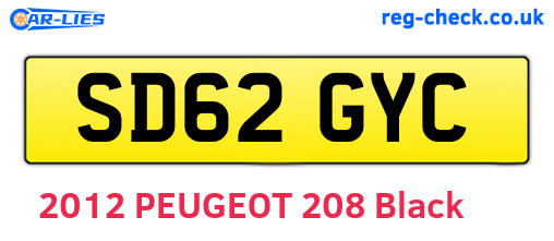 SD62GYC are the vehicle registration plates.