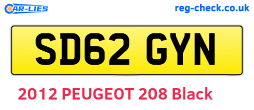 SD62GYN are the vehicle registration plates.