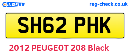 SH62PHK are the vehicle registration plates.