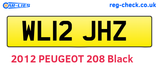 WL12JHZ are the vehicle registration plates.