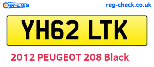 YH62LTK are the vehicle registration plates.
