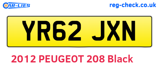 YR62JXN are the vehicle registration plates.