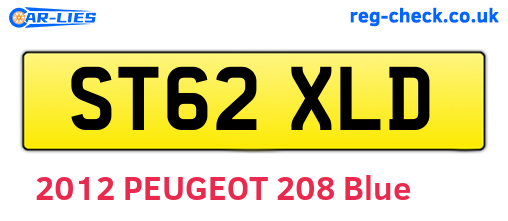 ST62XLD are the vehicle registration plates.