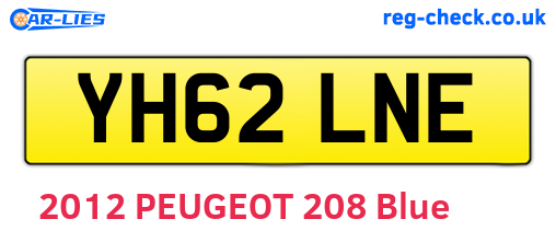 YH62LNE are the vehicle registration plates.