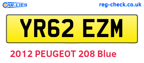 YR62EZM are the vehicle registration plates.