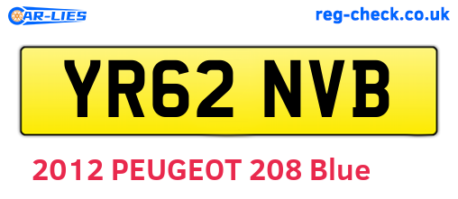 YR62NVB are the vehicle registration plates.