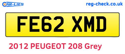 FE62XMD are the vehicle registration plates.