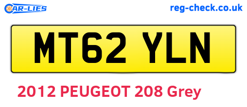 MT62YLN are the vehicle registration plates.