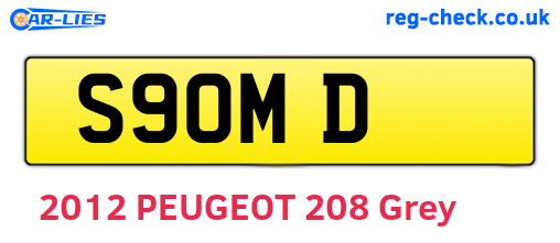 S9OMD are the vehicle registration plates.