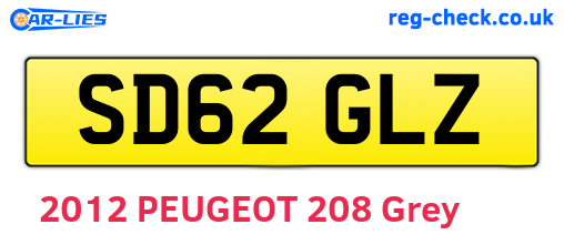 SD62GLZ are the vehicle registration plates.