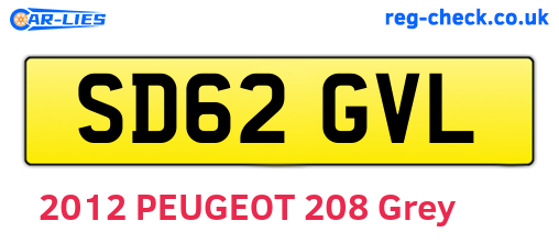 SD62GVL are the vehicle registration plates.