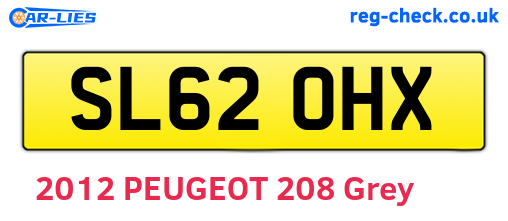 SL62OHX are the vehicle registration plates.