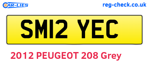 SM12YEC are the vehicle registration plates.