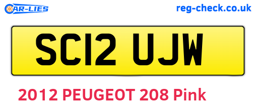 SC12UJW are the vehicle registration plates.
