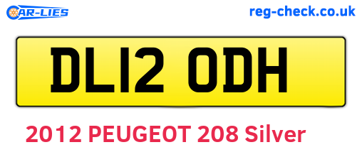 DL12ODH are the vehicle registration plates.