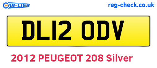 DL12ODV are the vehicle registration plates.