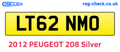 LT62NMO are the vehicle registration plates.