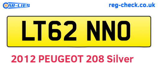 LT62NNO are the vehicle registration plates.