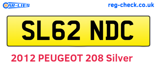 SL62NDC are the vehicle registration plates.