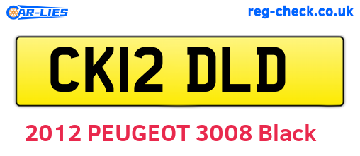 CK12DLD are the vehicle registration plates.